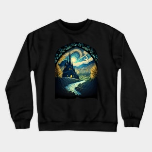 Starry Night at the Last Homely House - Van Gogh - Fantasy Crewneck Sweatshirt